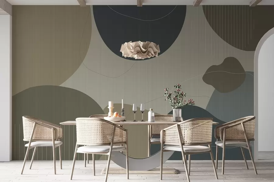 zidne murale Apstraktni krugovi w04759v2