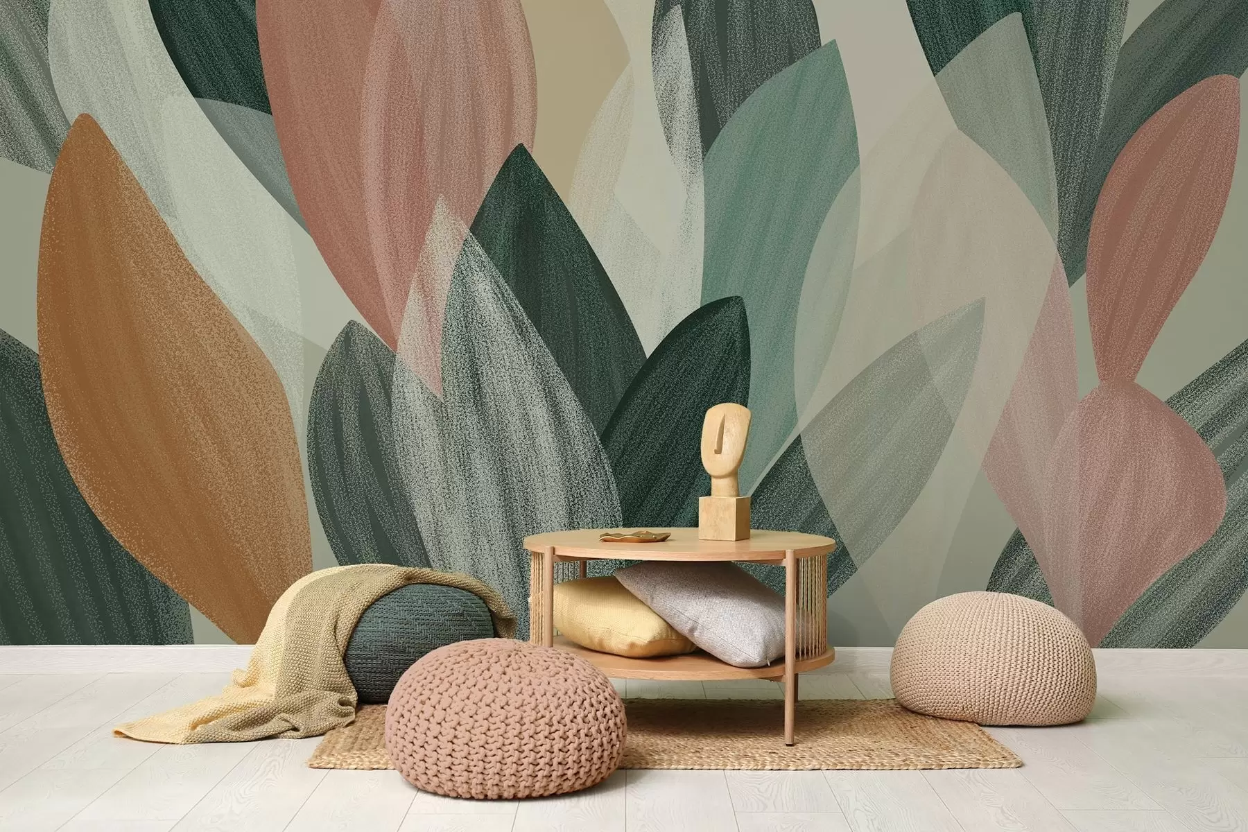 zidne murale lišće iz mašte  w04757