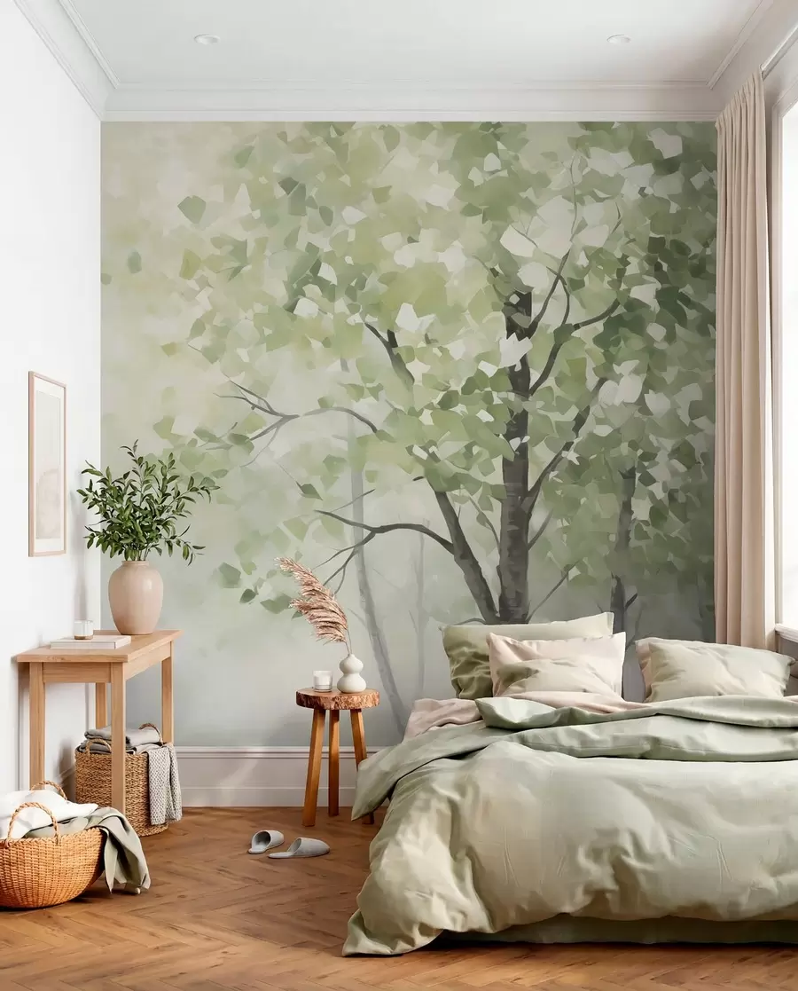 zidne murale Apstraktno drveće imitacija slike w04781