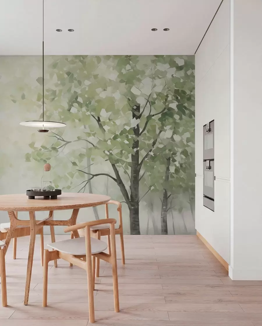 zidne murale Apstraktno drveće imitacija slike w04781