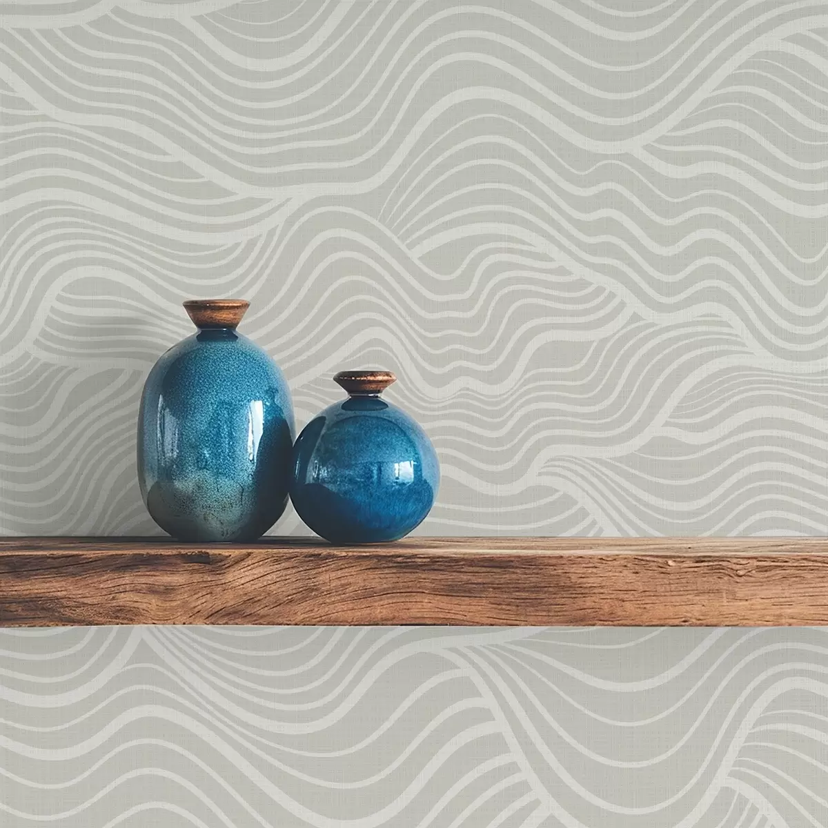 Pozadina Valovi na sivo-maslinastoj pozadini s teksturom tkanine a00681