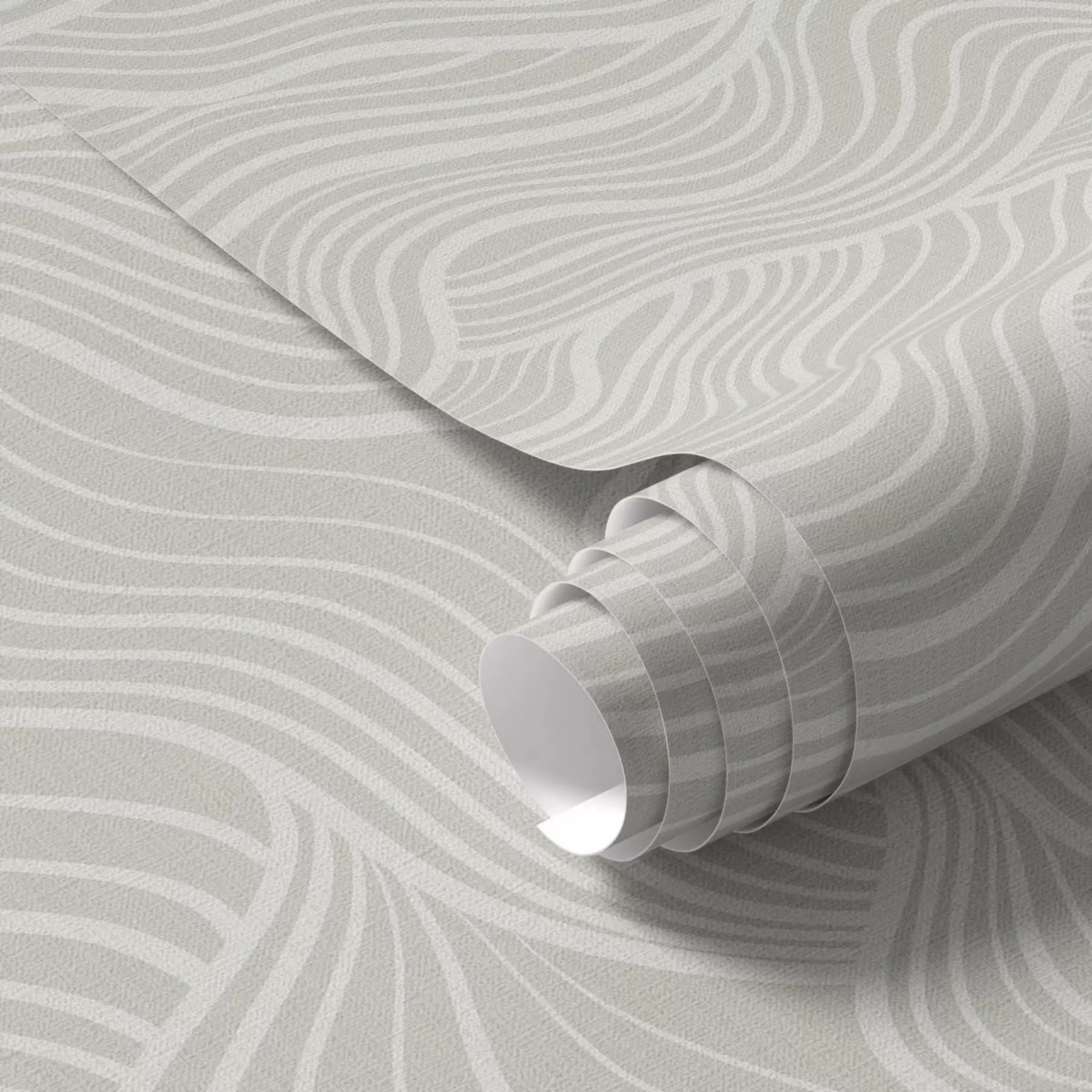 zidne murale Valovi na sivo-maslinastoj pozadini s teksturom tkanine a00681