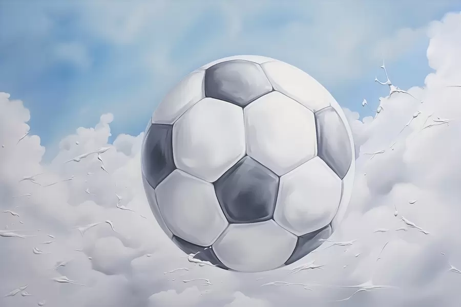 zidne murale Nogometna lopta w04822