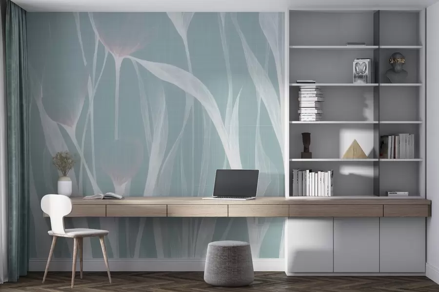 zidne murale Krhki prozirni tulipani w04831v2