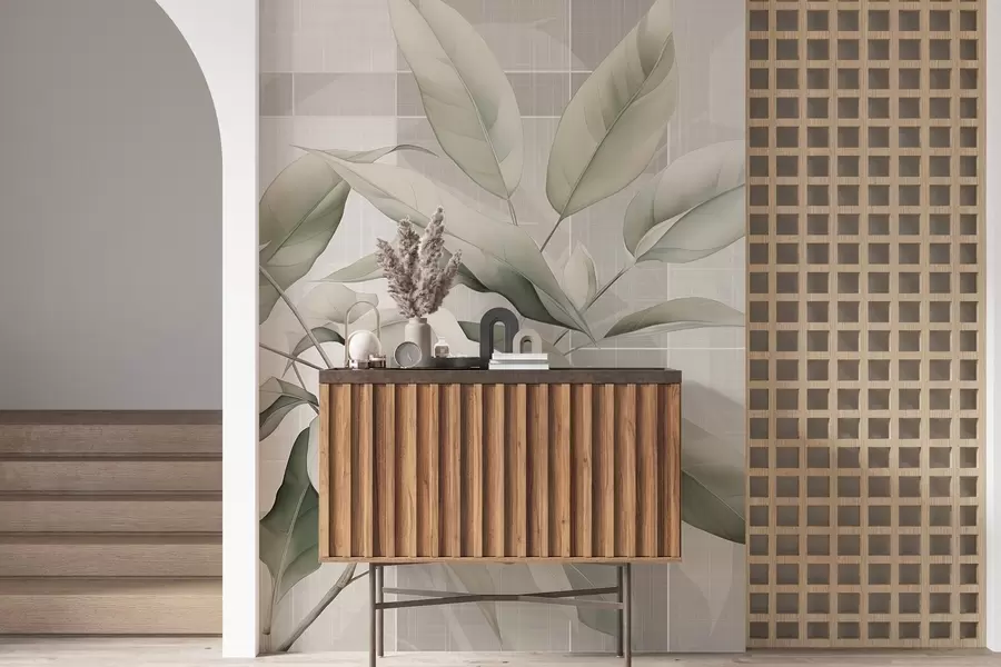 zidne murale Graciozna grana drveta w04840