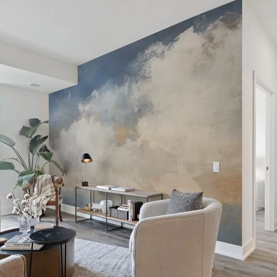 zidne murale Apstraktna slika oblaka u stilu potkrovlja w04841