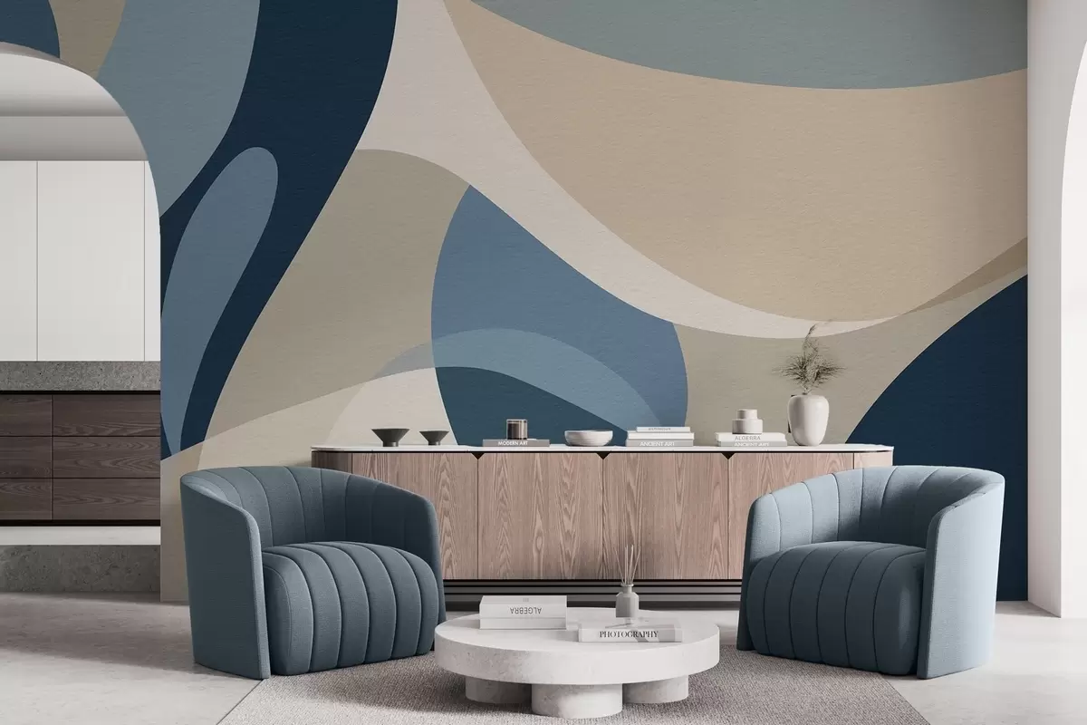 zidne murale Geometrijska apstrakcija w04843