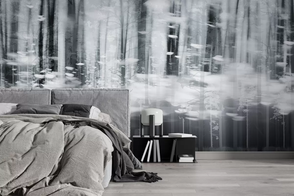 zidne murale Stilizirana debla u pastelnim bojama w04844v2