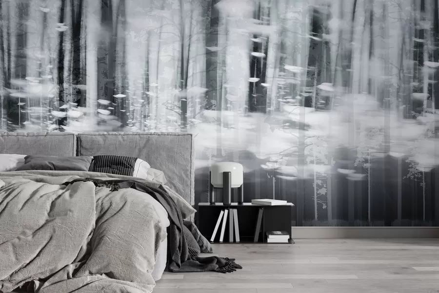 zidne murale Stilizirana debla u pastelnim bojama w04844v2