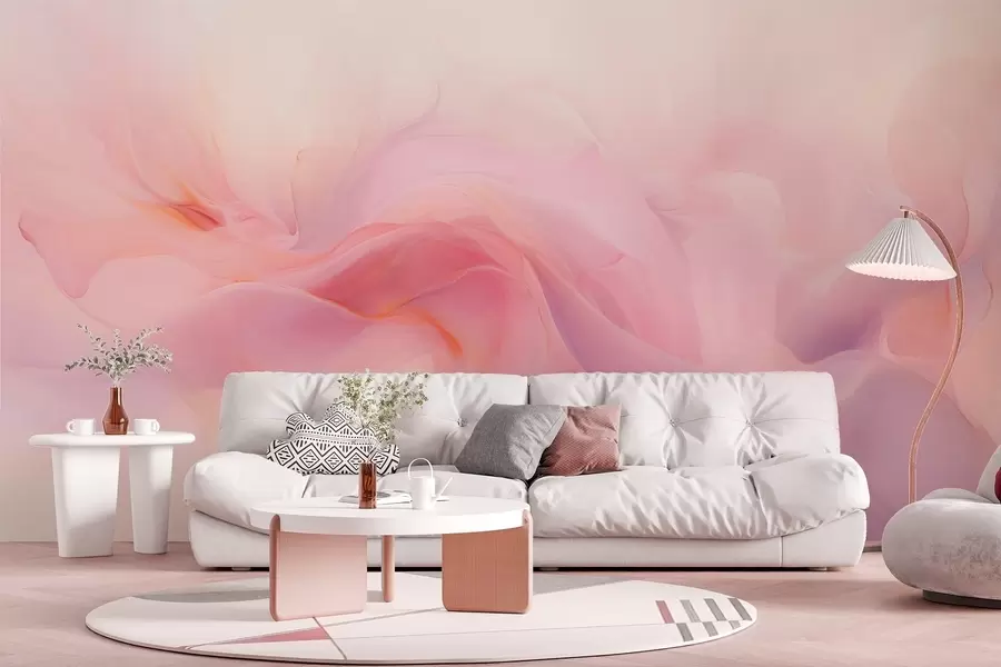 zidne murale Sanjiva apstraktna ružičasta i ljubičasta kompozicija w09523