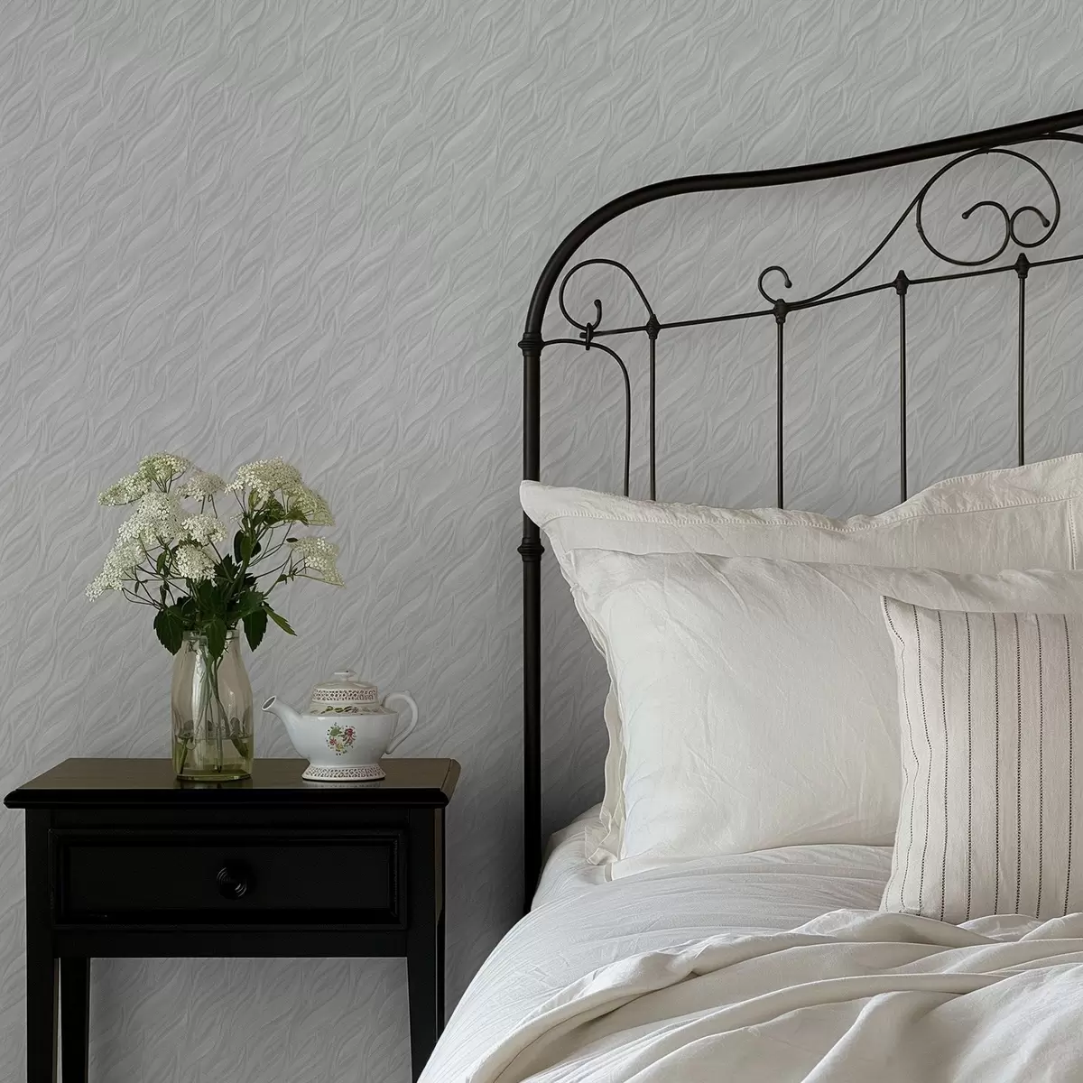 Pozadina Valovi teksturirane četke, svijetla mint boja a00688v2