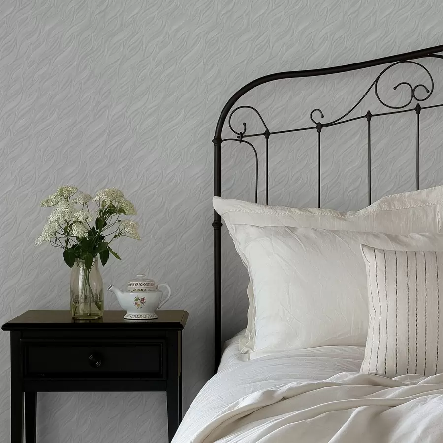 zidne murale Valovi teksturirane četke, svijetla mint boja a00688v2