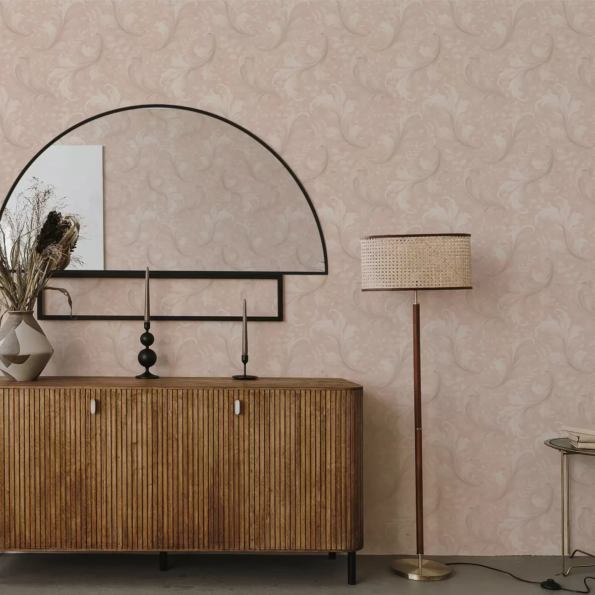 Pozadina Akantovi svici na toplom bež tlu a00772