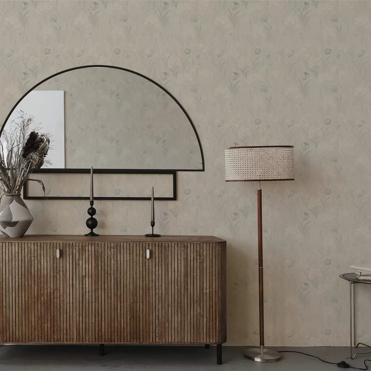 Pozadina Nježna livada s tulipanima i tratinčicama, pastelna kadulja a00779