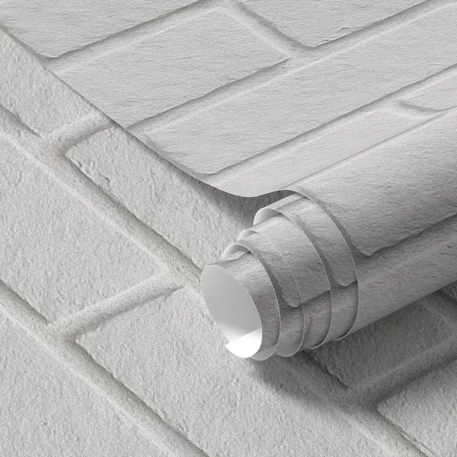 zidne murale Tekstura bijele opeke, horizontalni raspored a00877