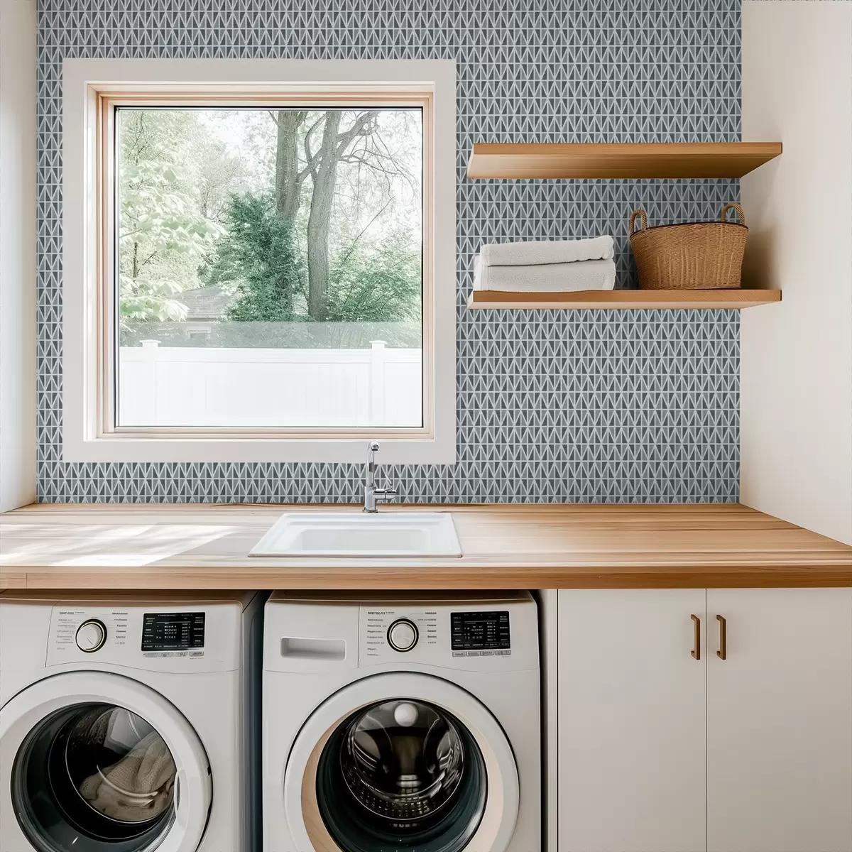 Pozadina Fina bijela dijamantna rešetka preko prigušene tirkizne boje a00903