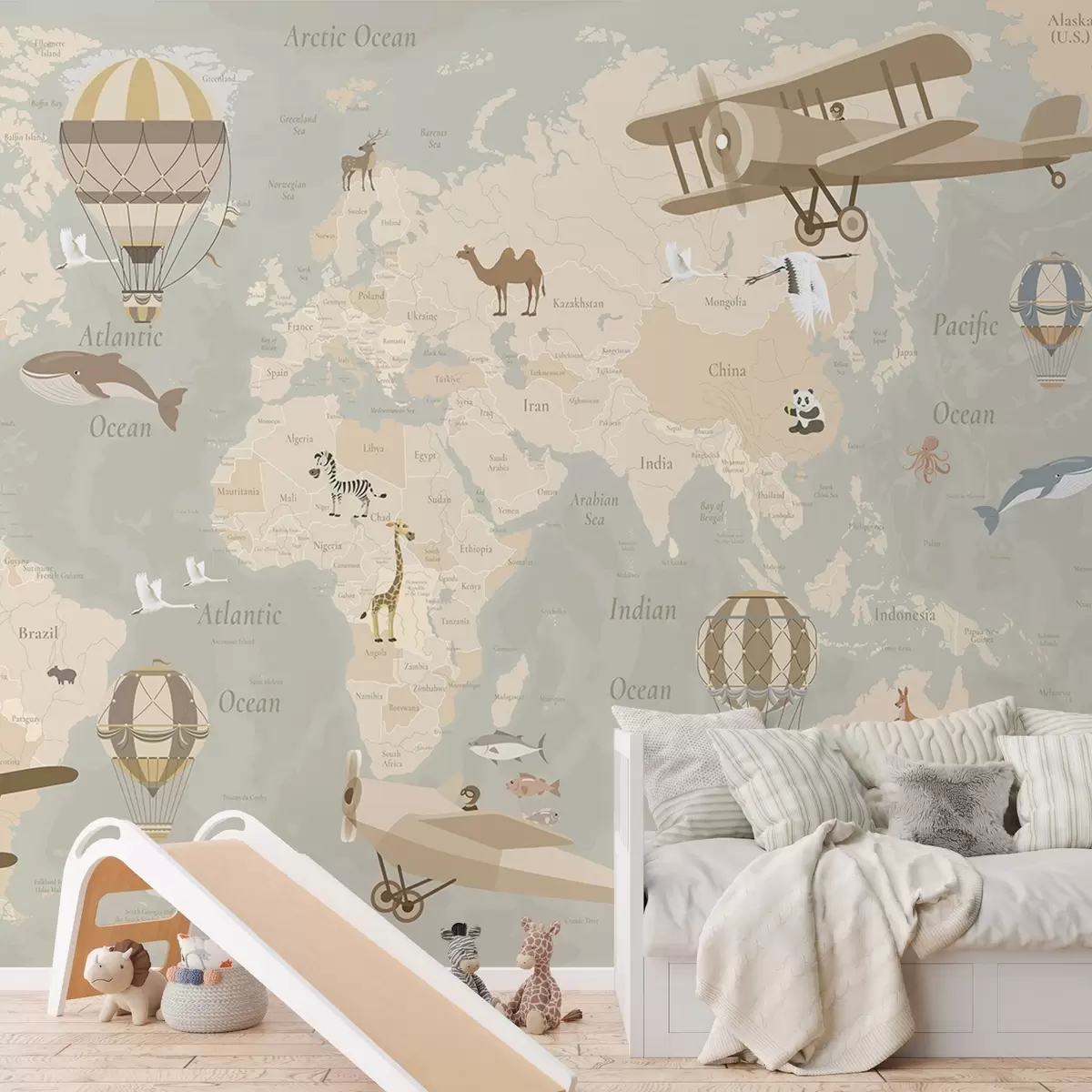 zidne murale Mali nebeski atlas c00003en