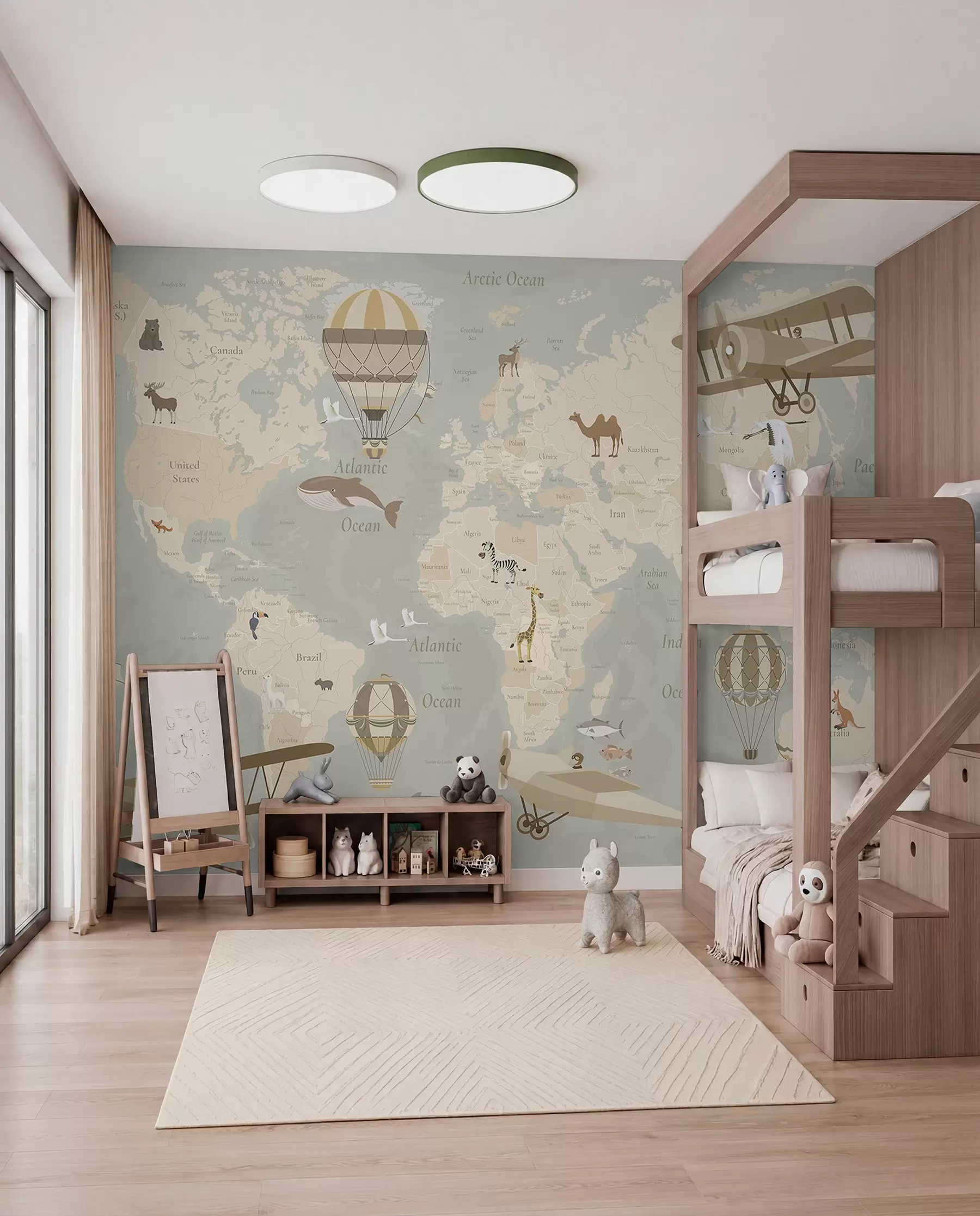 zidne murale Mali nebeski atlas c00003en