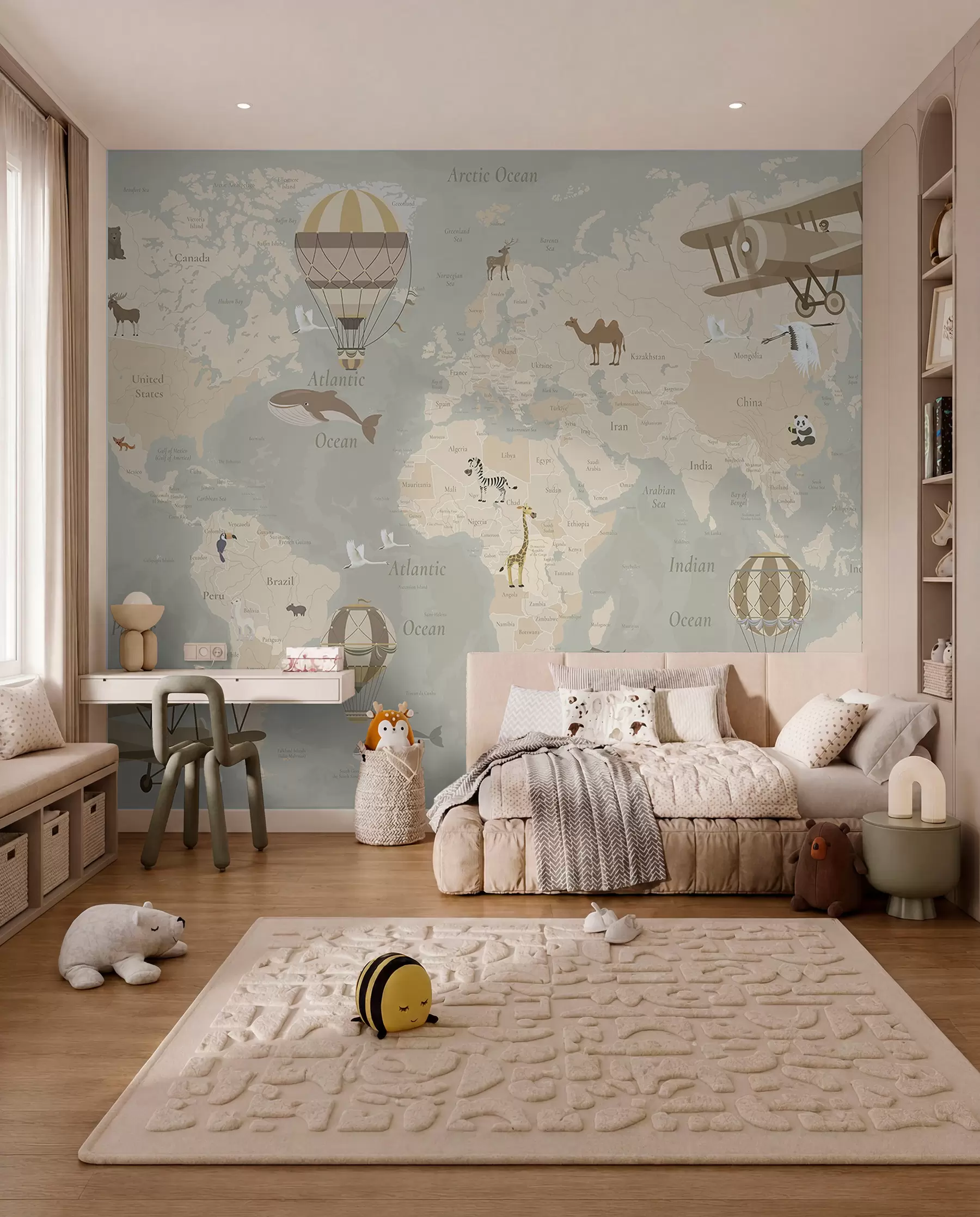 zidne murale Mali nebeski atlas c00003en