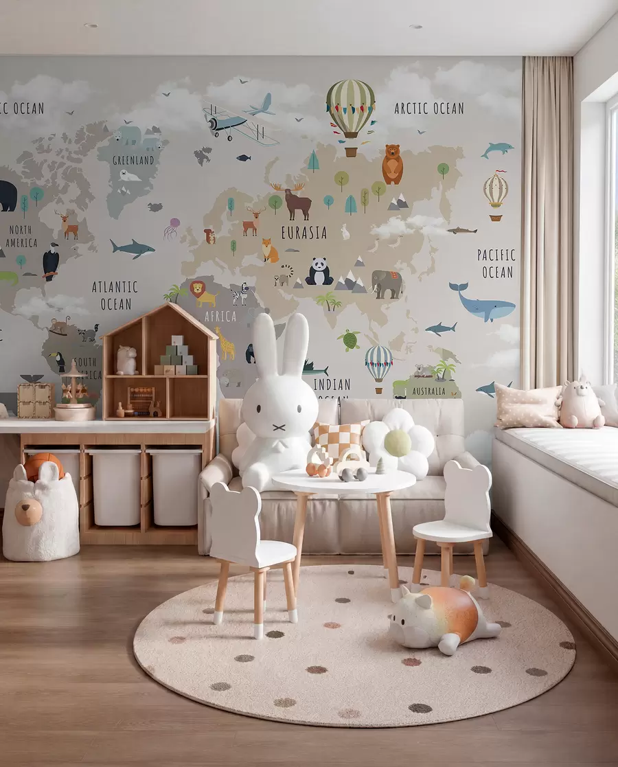 zidne murale Atlas životinja na engleskom c00002en
