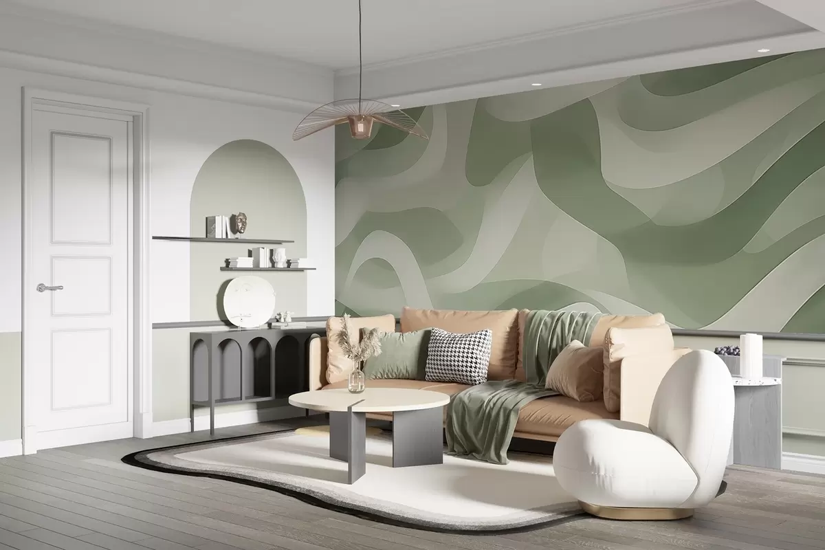 zidne murale Apstraktni valovi w04888