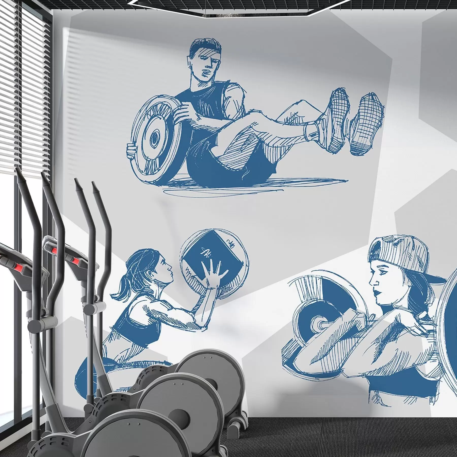 zidne murale Sportaši w04909