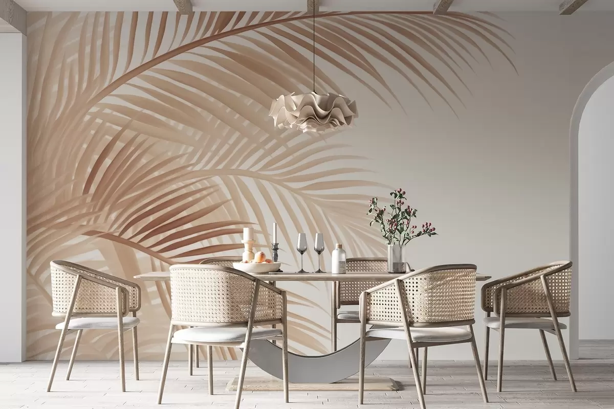 zidne murale Listovi paprati w04884