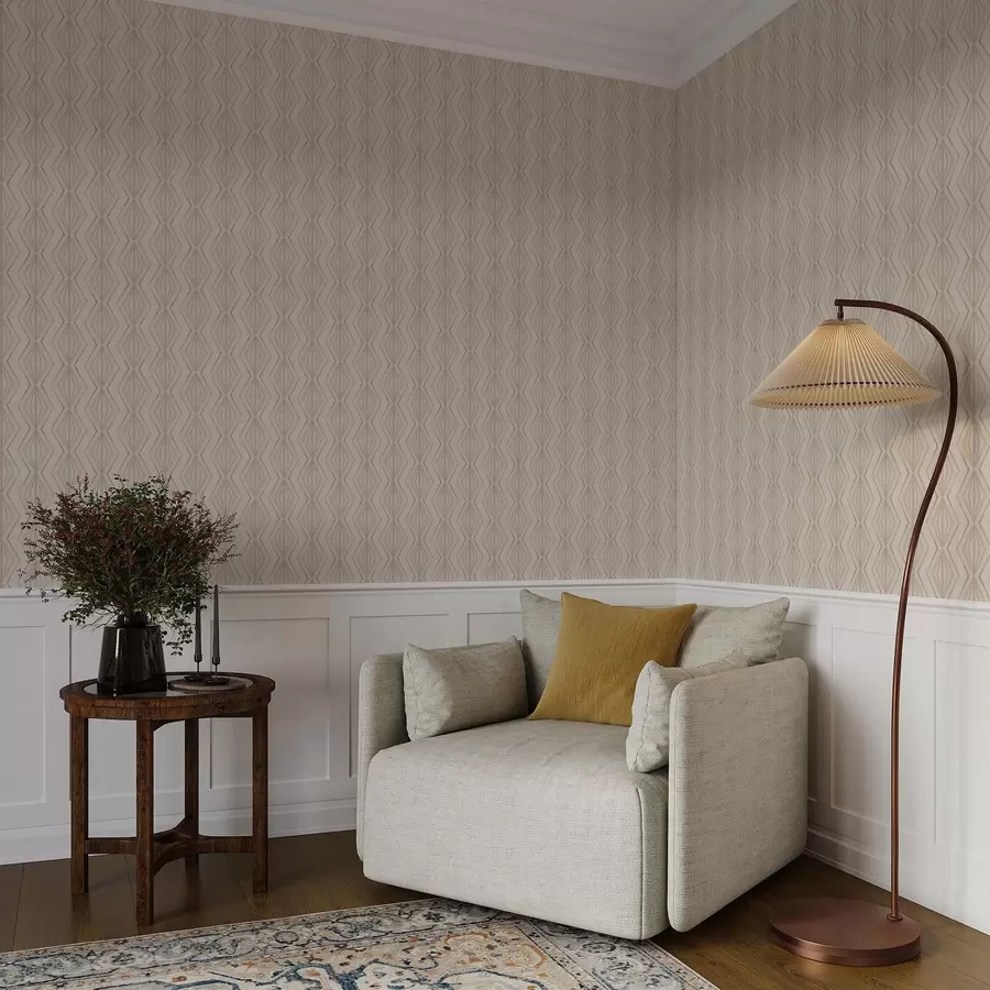 zidne murale Svijetli dijamantni ukras u mirnim bež tonovima a00925v2