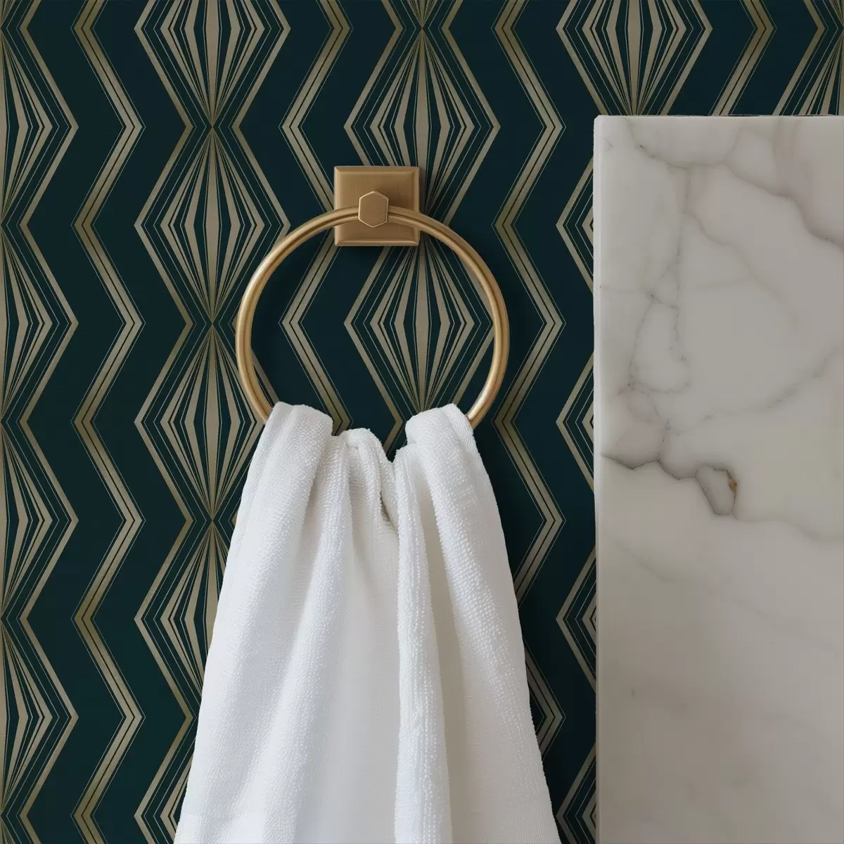 Pozadina Geometrijski uzorak dijamanta tamnozelene boje a00973v1