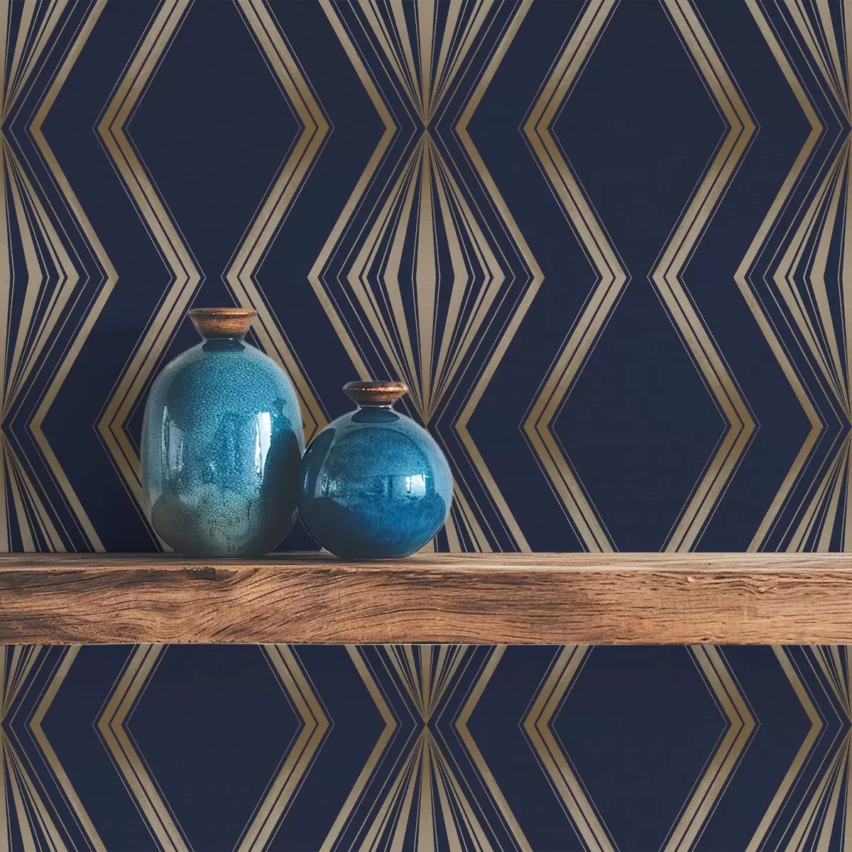 Pozadina Tamnoplava pozadina s geometrijskim dijamantima i cik-cak uzorcima a00974v2