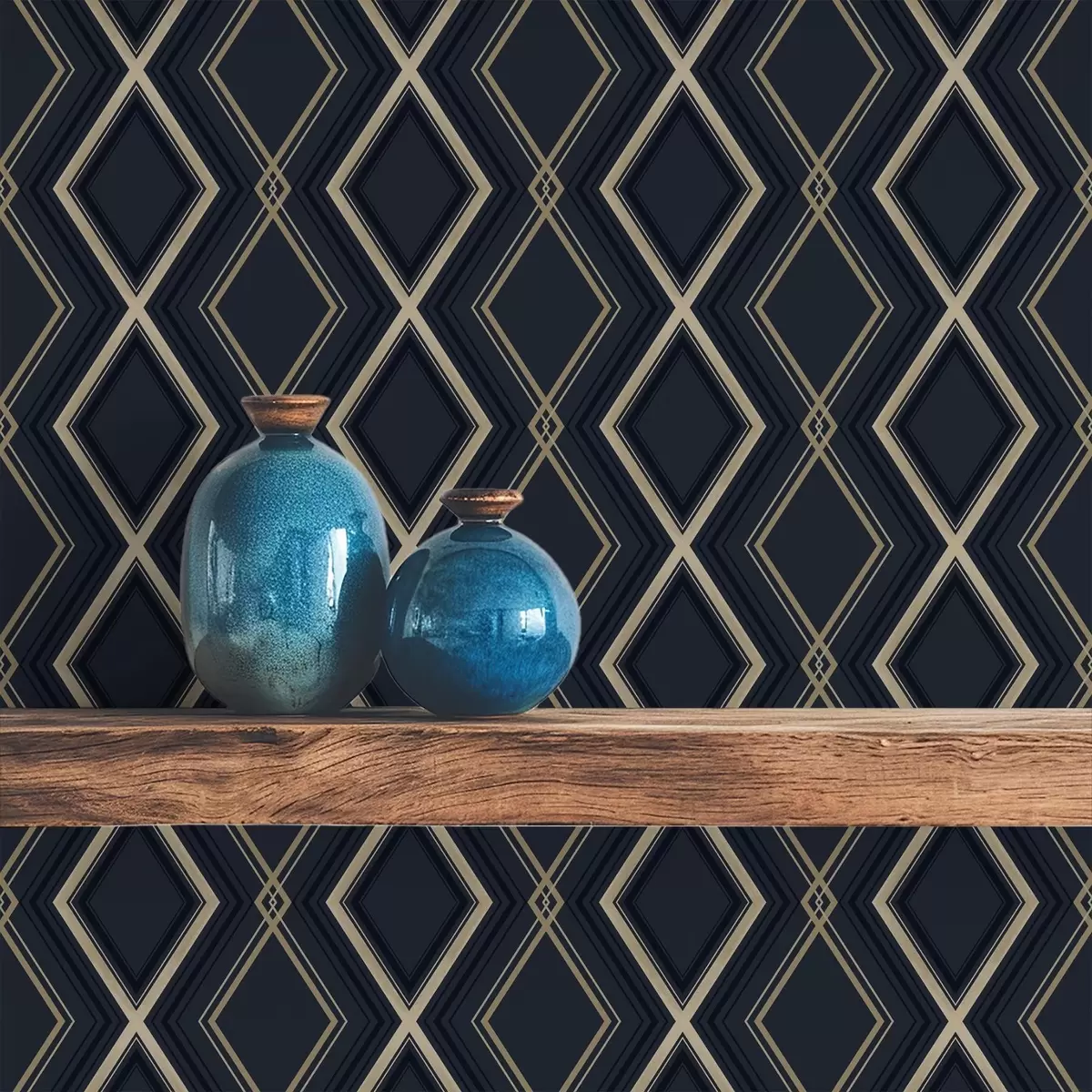 Pozadina Tamnoplava dijamantna mreža s tankim svijetlim linijama a00975