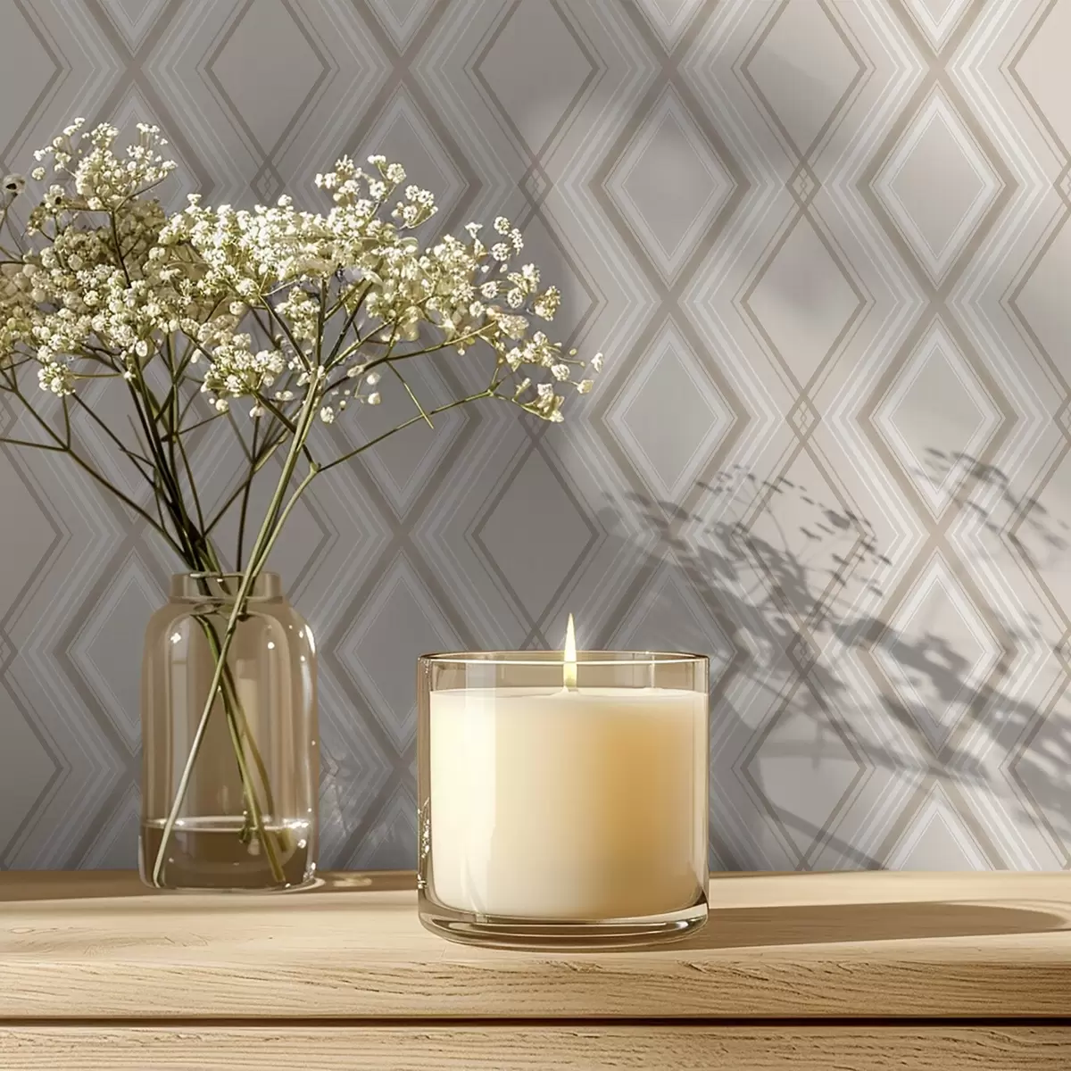 Pozadina Svijetlo bež pozadina s višeslojnom dijamantnom mrežom a00975v2