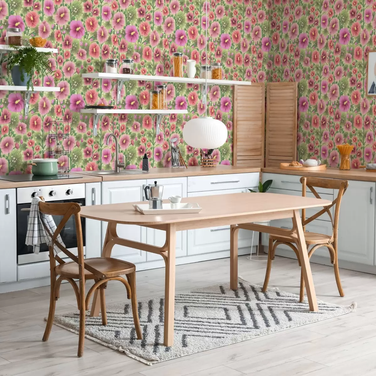 Pozadina Veliki cvjetovi i listovi hibiskusa na tamnozelenoj pozadini a00993