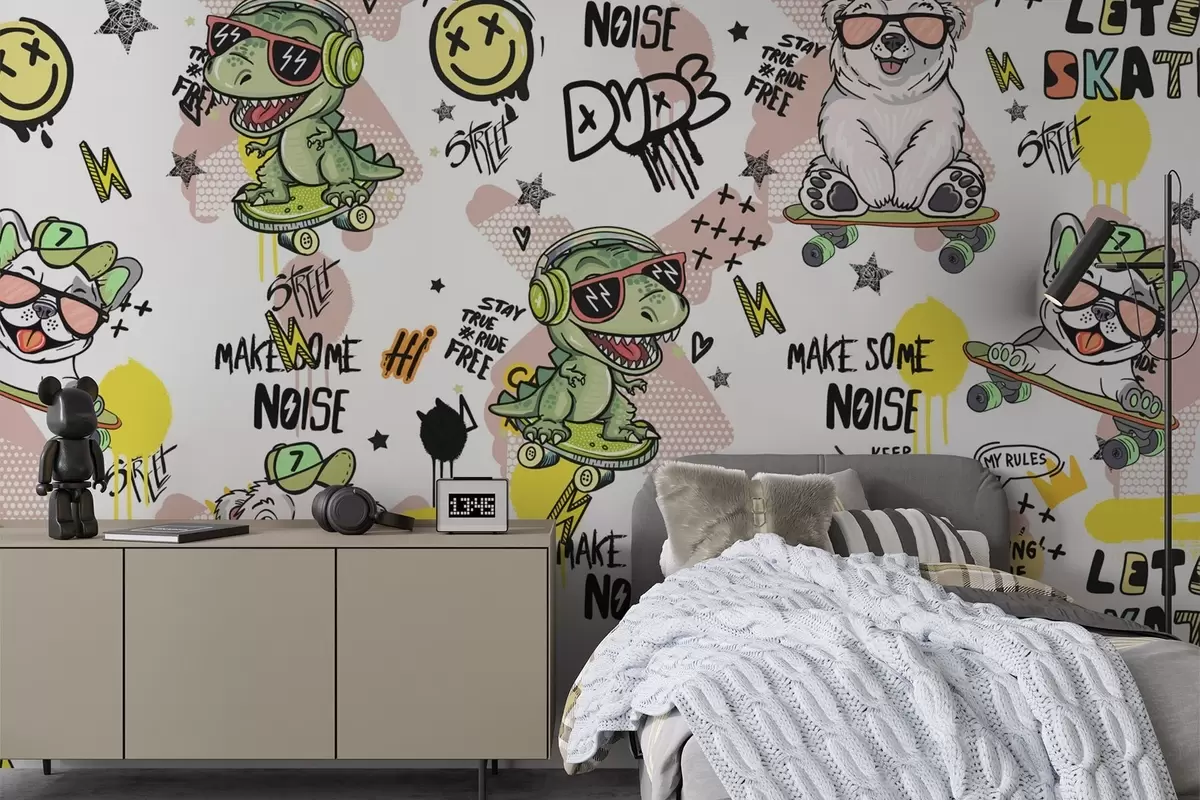 zidne murale Likovi iz bajke w04940