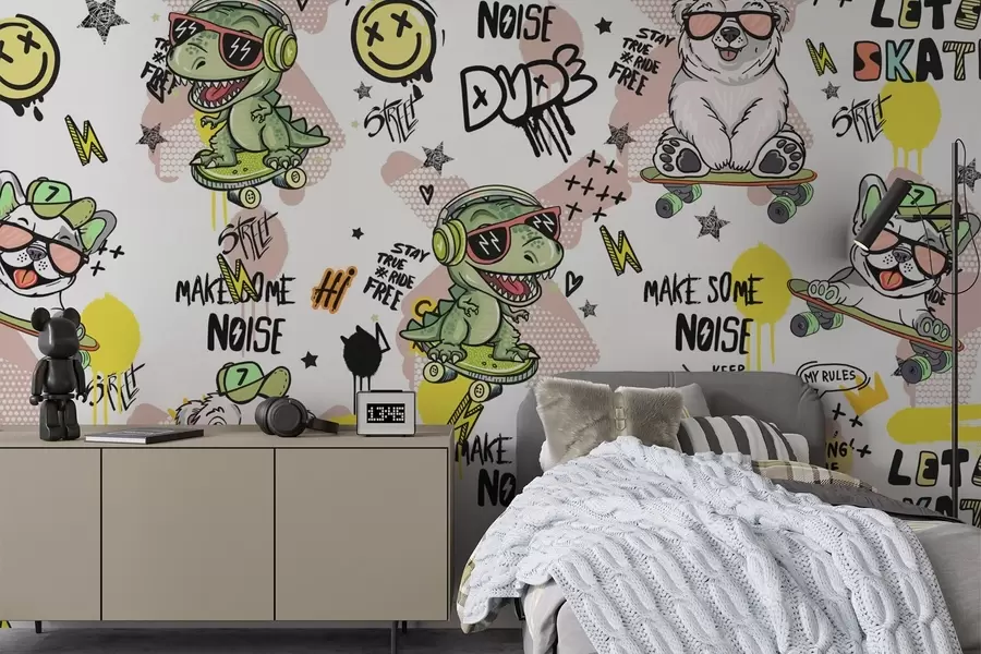 zidne murale Likovi iz bajke w04940