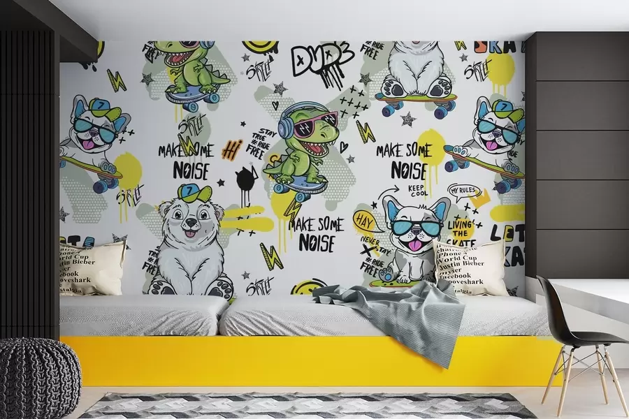 zidne murale Likovi iz bajke w04940v1