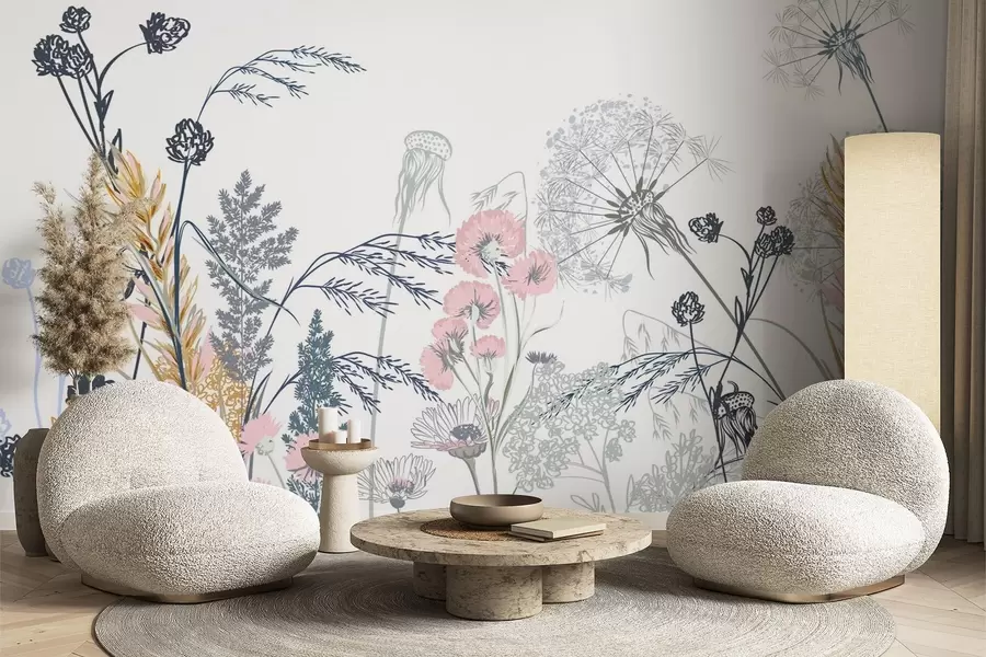 zidne murale Divlje cvijeće w04943v2
