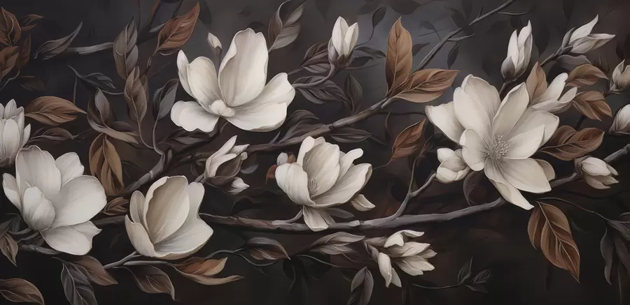 zidne murale Elegantna grana drveta w04950