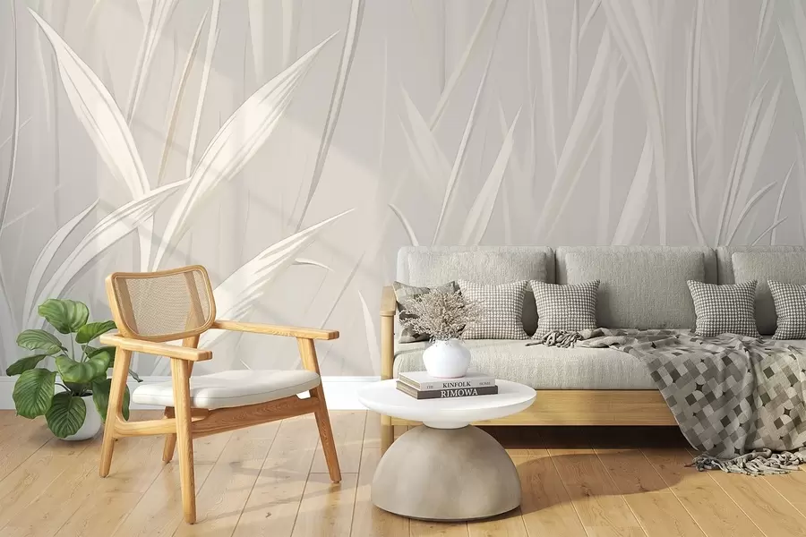 zidne murale Apstraktna trava w04915