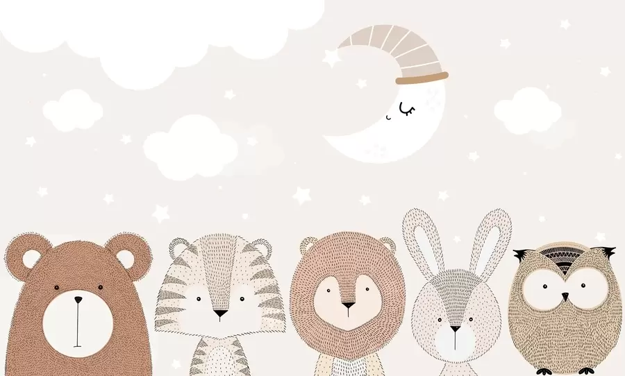 zidne murale Životinje iz bajke w04928