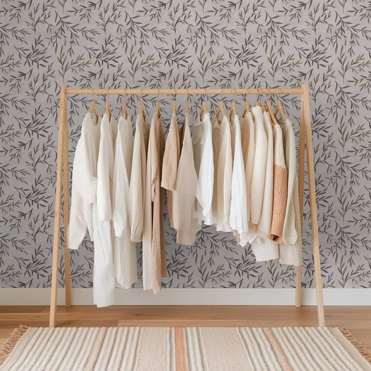 Pozadina Šarene grane s lišćem na svijetloj pozadini a00936v3