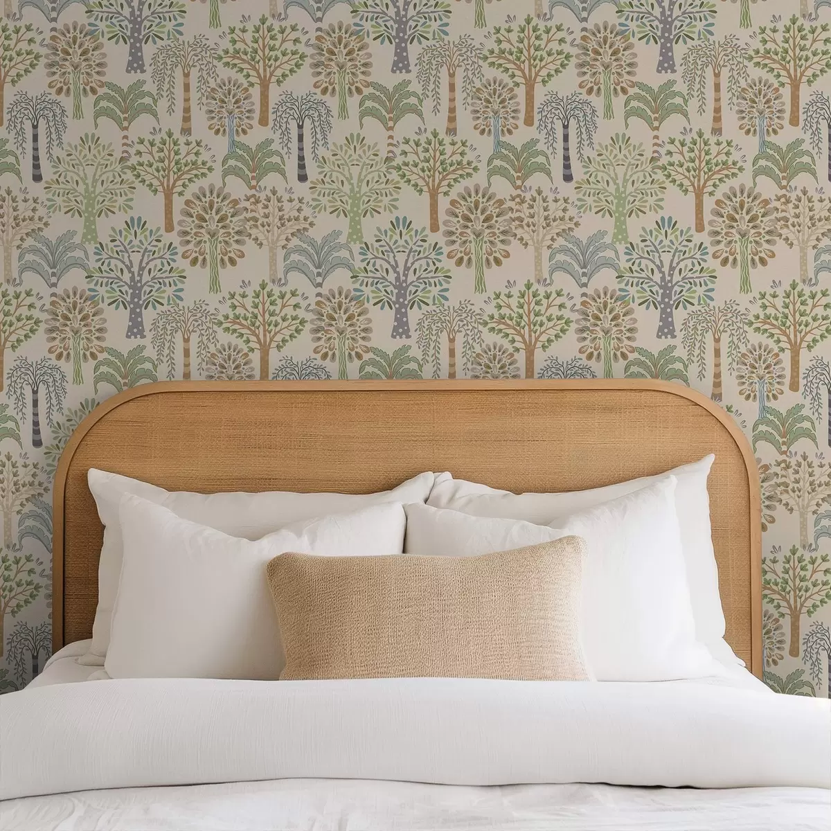 Pozadina Dekorativna drveća u mekoj prirodnoj paleti a00960