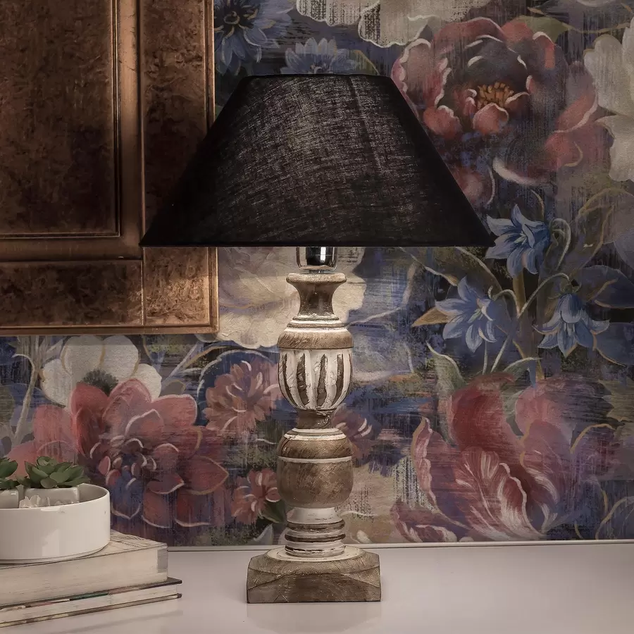 zidne murale Slikarski buket velikog cvijeća na tamno indigo pozadini a01021