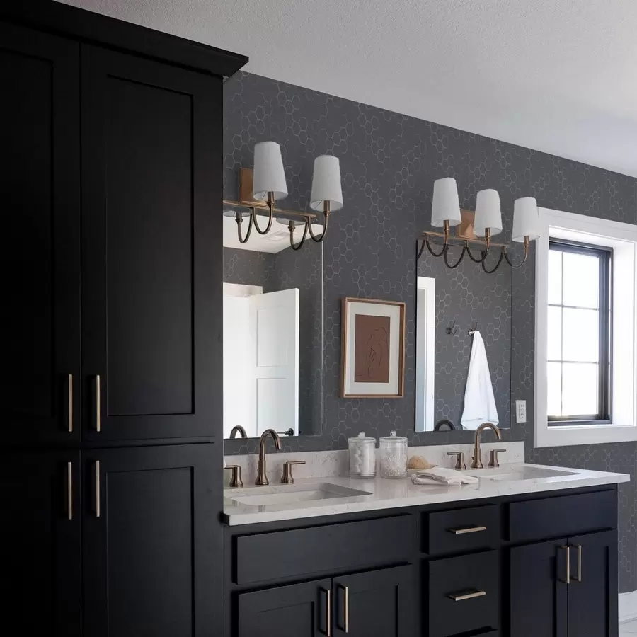 zidne murale Tamni grafitni uzorak saća s dubinom a01061v1