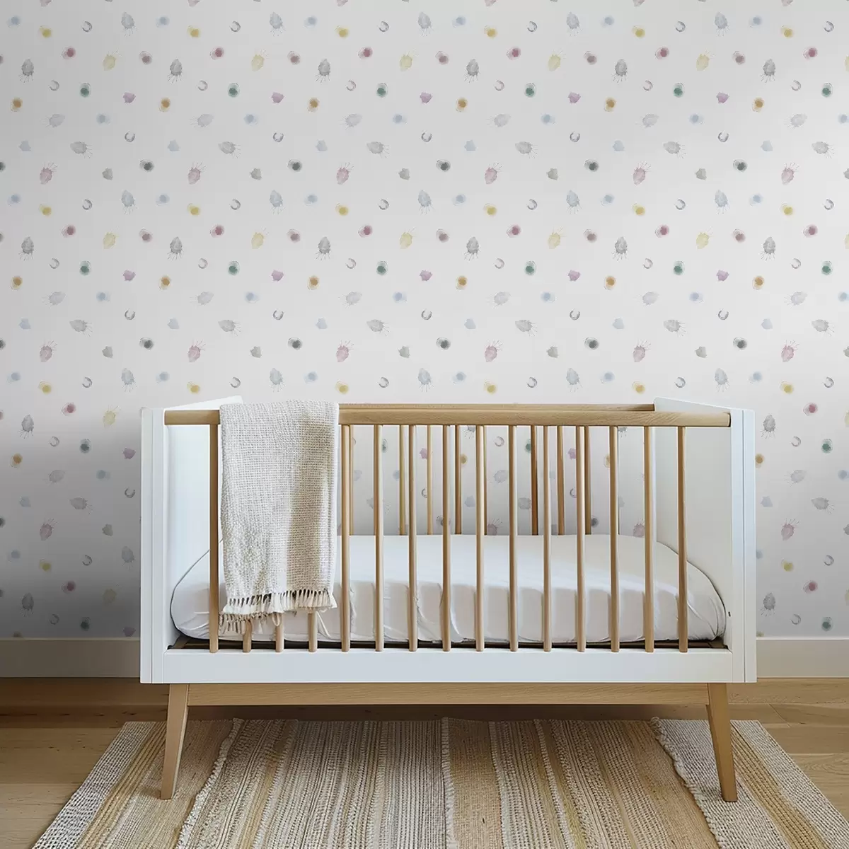 Pozadina Velike šarene akvarelne mrlje na bijelom papiru a01062