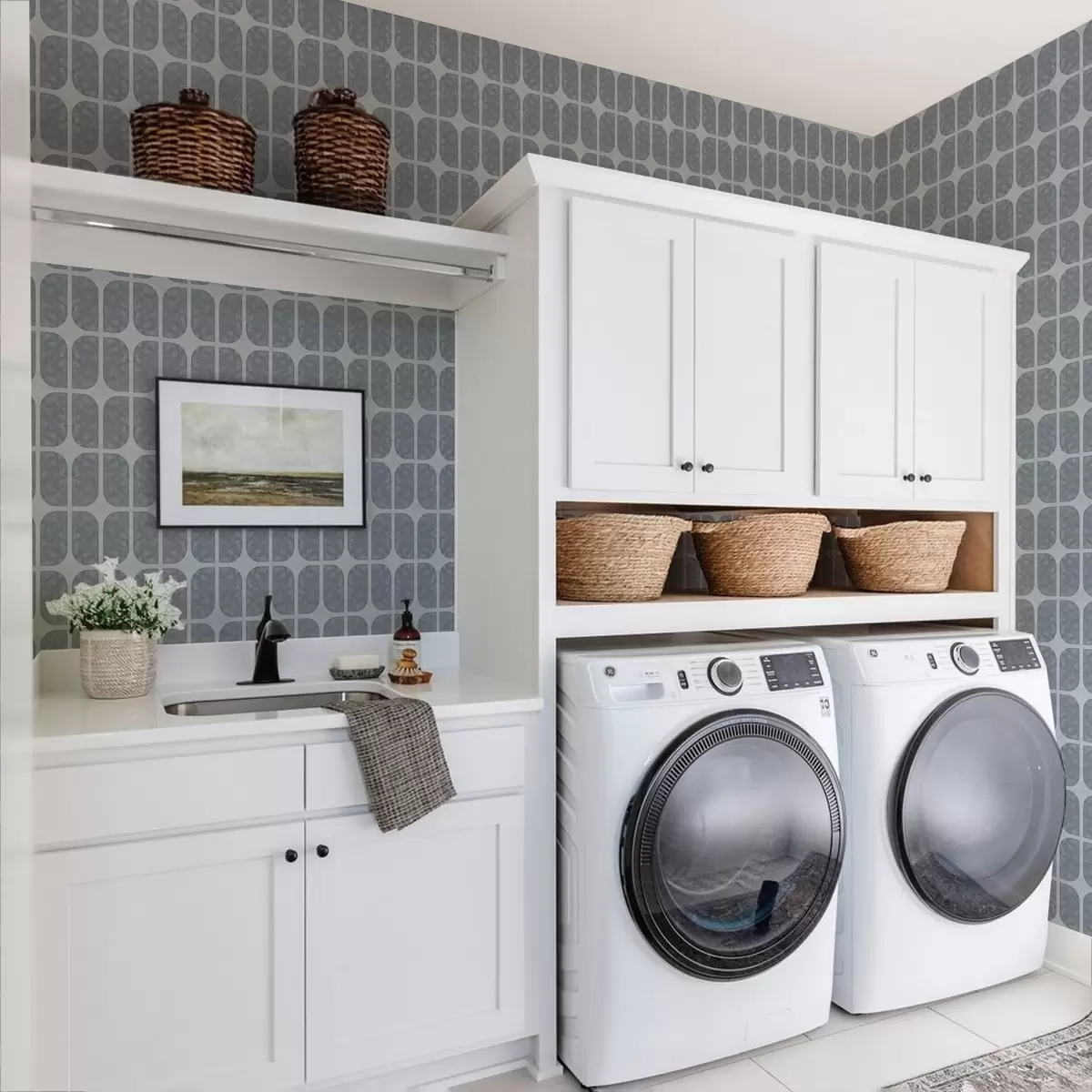 Pozadina Sivi mozaik s pravokutnim lukovima i mekom teksturom a01068