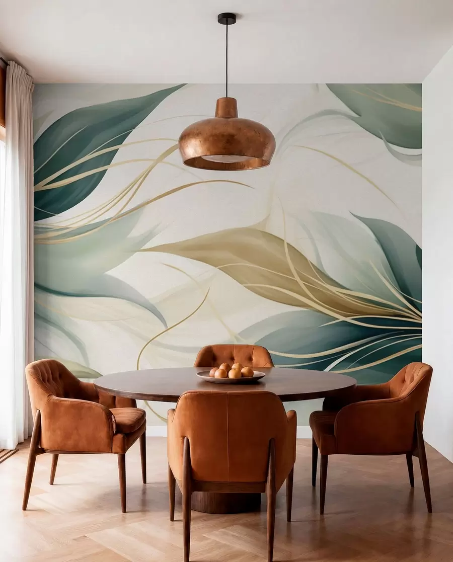 zidne murale Apstraktni listovi w04990