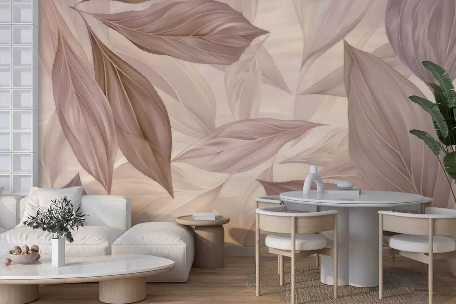 zidne murale Apstraktno nježno lišće w04969v1