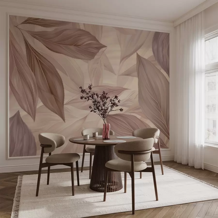 zidne murale Apstraktno nježno lišće w04969v1