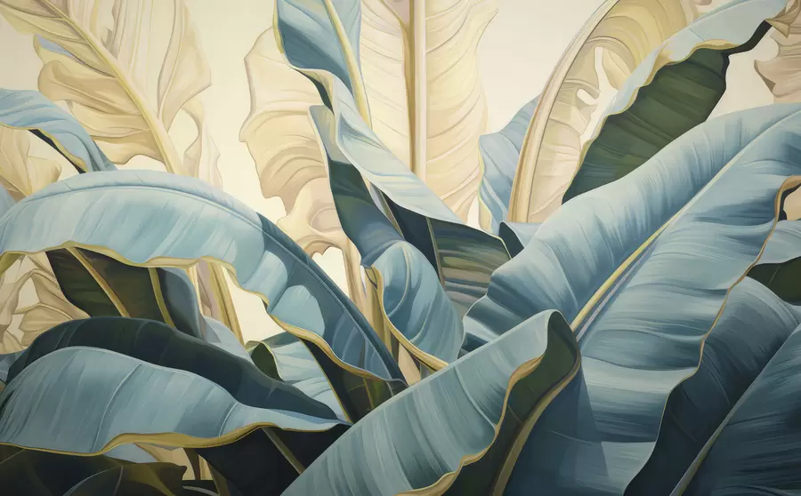 zidne murale Veliki listovi banane w05005